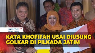 Khofifah Angkat Bicara usai Diusung Golkar di Pilkada Jatim