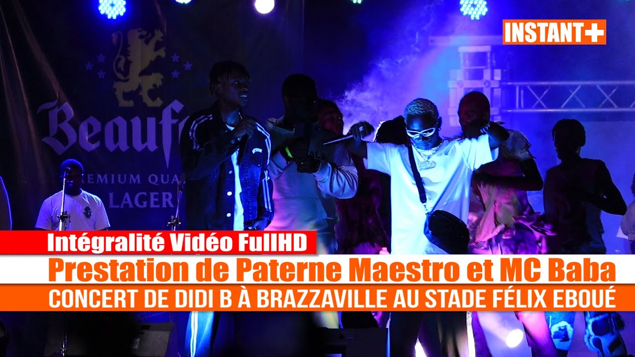 Paterne Maestro Et Mc Baba Prestation Stade Avec Didi B à Brazzaville