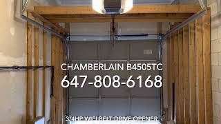 Chamberlain B4505TC 3/4HP wifi belt drive ultra quiet garage door opener