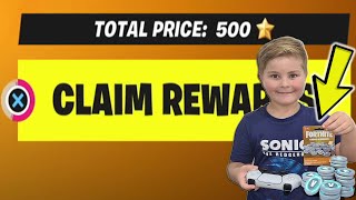 My 8 Year Old Kid Reaction To Me Giving Him NEW Fortnite Tier 100 Battle Pass Skin CHALLENGE Video