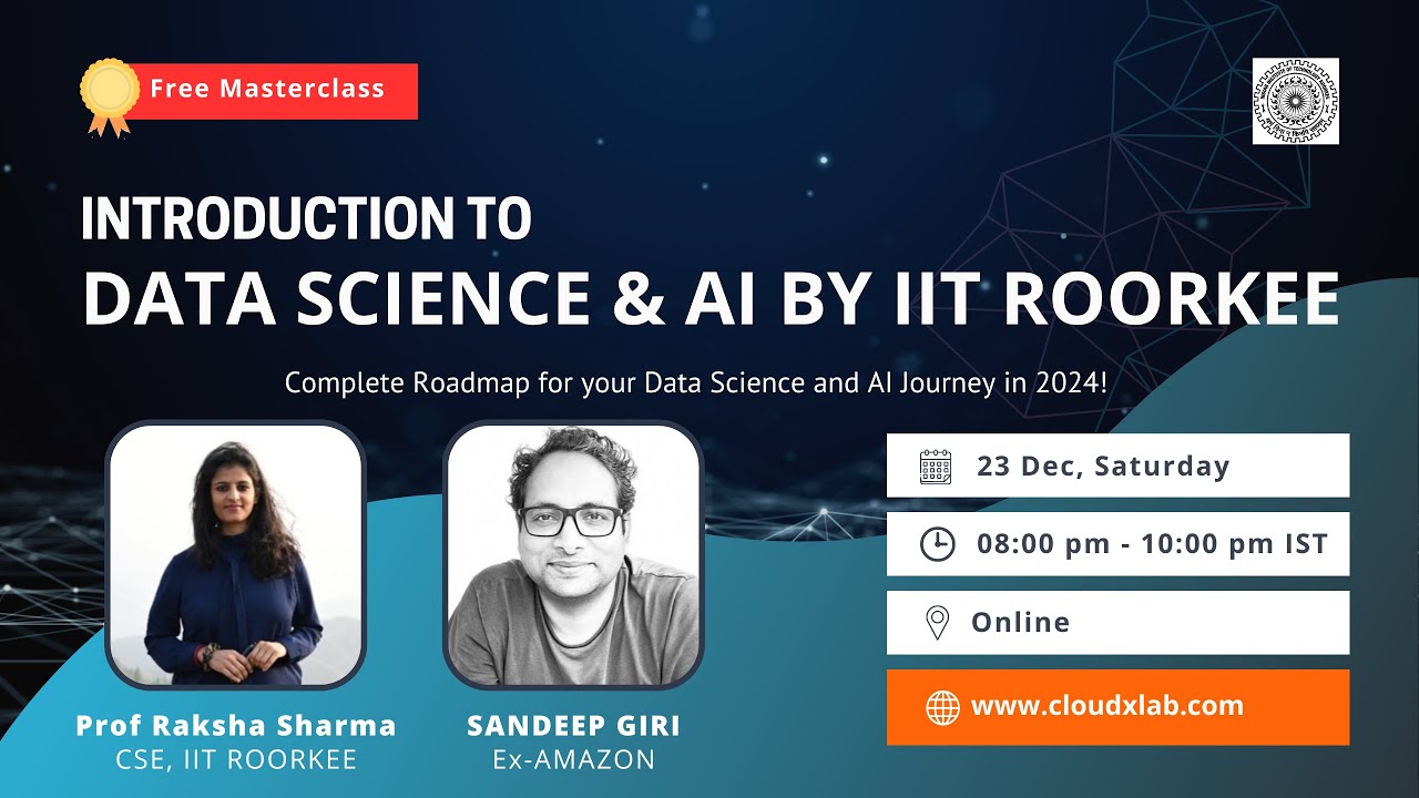 Free Masterclass Introduction To Data Science Machine Learning And Ai
