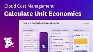 Drive business outcomes with Unit Economics in Datadog Cloud Cost Management