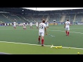 Germany men short corner practice at the hockey world cup in Holland 2014