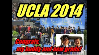 晴れてUCLA 卒業式　２０１４年６月１８日　UCLA卒業おめでとう！Congrats,my buddy and new grads! ＃Congrats　#UCLA2014　＃カリフォルニアの青い空