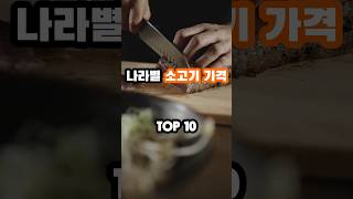 나라별 소고기 가격 TOP 10#세계에서#가장소고기가저렴한나라#소고기가격