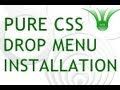 Pure CSS Drop Down Menu Site Installation Tutorial : W3C Validated