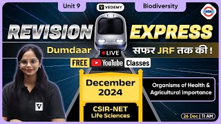 Revision Express #05 | Organisms of Health \u0026 Agricultural Importance|Biodiversity|Dr. Manisha Verma|