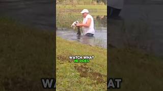 Man Saves His Dog From Alligator#viralanimals #alligator #dog #gators #alligators #florida