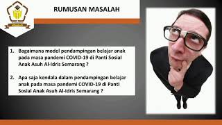 Model Pendampingan Belajar Anak Pada Masa Pandemi COVID-19