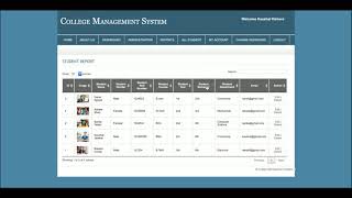 College Management System | PHP and MySQL Project Source Code | PHP MySQL CRUD Project