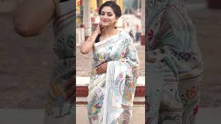 Kantha Stitched Saree #kanthastich #tussarsilk #sareefashion #saree #trending #shorts #shortvideo