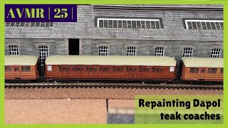 Repainting Dapol Gresley Teak Coaches  | 25 |  Austin Valley N gauge Model Railway