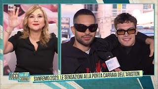 Sanremo 2023, le sensazioni di Blanco e Mahmood dall'Ariston - Oggi è un altro giorno 07/02/2023