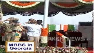 AP CM YS Jagan Flag Hoisting in Vijayawada | 73rd Independence Day Celebrations | Sakshi TV