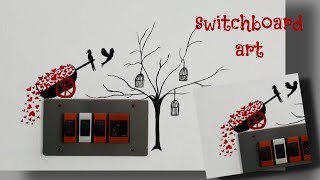 Latest Easy switchboard painting | DIY wall painting| Art design