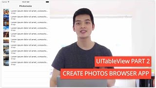Part 6: UITableView and UITableViewController Swift Tutorial with Xcode | Episode 48