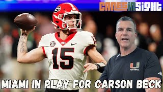 BREAKING: Miami is THE FAVORITE for Carson Beck