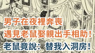 男子在夜裡奔喪，遇見一隻老鼠娶親他出手相助！老鼠竟對他說：替我入洞房！ ｜民間故事會