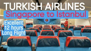 12 hours on Turkish Airlines B777-300ER | Singapore to Istanbul