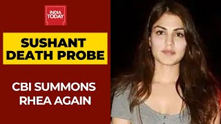 Sushant Singh Death Case: CBI Summons Rhea Chakraborty Again For Questioning