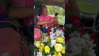 Decorating graves of departed family members and friends. And for a few of our customers as well.