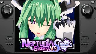 Neptunia: Sisters VS Sisters - Steam Deck Gameplay \u0026 Frame Rate