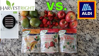 Harvest Right Freeze Dried vs. Store Bought Freeze Dried// ALDI Simply Nature