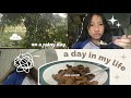 | a day in my life on a rainy day! ✧˚ · . |