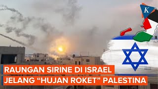 Detik-detik Sirine di Israel Meraung Hadapi "Hujan Roket "dari Palestina