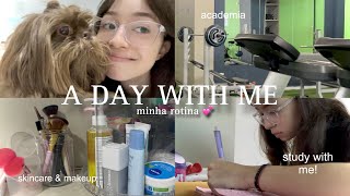 daily vlog: meu dia a dia, uni life, rotina de skincare & makeup, study with me, alimentação…