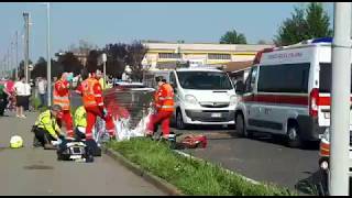 Incidente a Offanengo: moto contro furgone