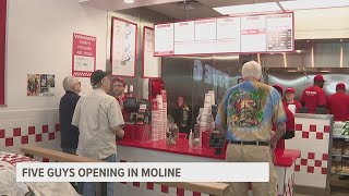 Moline Five Guys restaurant opening for business