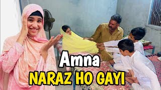 Amna Naraz Ho Gayi 😛 || @happypunjabifamily