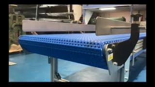 Aluminium Modular Plastic Belt Conveyor with Side Guides at C Trak Ltd