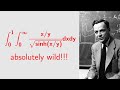 A ridiculously awesome double integral with an epic result!!!