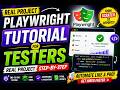 Playwright Tutorial for Testers | Real Project Step-by-Step (Beginner to Advanced)