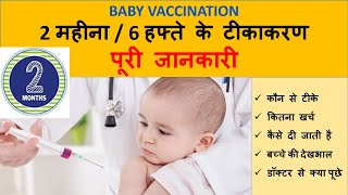 बच्चों के 2 महीने पर टीकाकरण की पूरी जानकारी - Complete Information for 2 Month/6 Week Vaccination