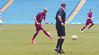 Pep Guardiola Makes Surprise Appearance In Manchester City Staff Game