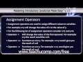 JavaScript Training Tutorial Assignment Operators