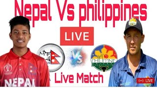 Nepal Vs Philippines T20 World Cup Global Qualifier Live