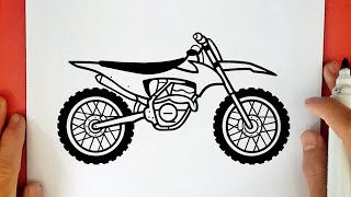 HOW TO DRAW A DIRT BIKE