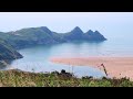 three cliffs bay campsite