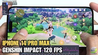 iPhone 14 Pro Max test game Genshin Impact 120 FPS 2024 |  Apple A16 Bionic
