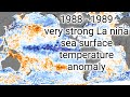 1988 - 1989 very strong La niña sea surface temperature anomaly