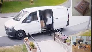 Yodel delivery driver is caught on camera hurling boxes containing ....