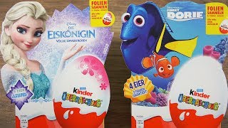 Disney Frozen 2 & Finding Dory Kinder Surprise Eggs Unboxing ✪ EsKannSammeln