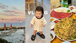 (VLOG) 19개월 아기와 4박 5일 강원도 여행 EP.1 • 강릉 맛집 가고 양양 바다에서 놀고 • 엄지네 포장마차 • 감나무 식당 • 최대게 • 남애항 • 도깨비시장