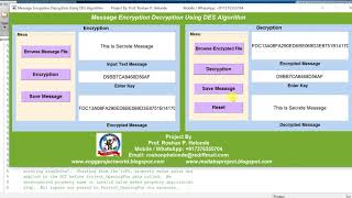DES Encryption Decryption Using Matlab Project Source Code
