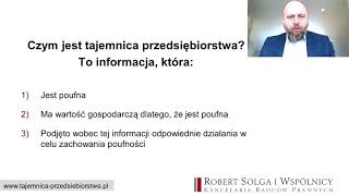 Szkolenie on-line dla pracowników ochrona tajemnicy przedsiębiorstwa