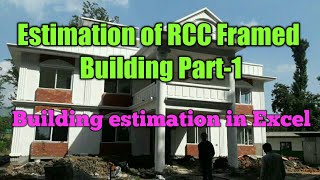 Estimation of RCC Framed Building in Excel Sheet-Part 1
